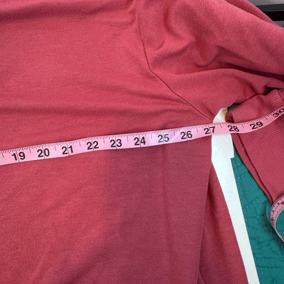 Woman Within 2X Pink Lace-Up Shift Dress Pockets 3/4 Sleeve Plus Size 26W/28W - Picture 10 of 13